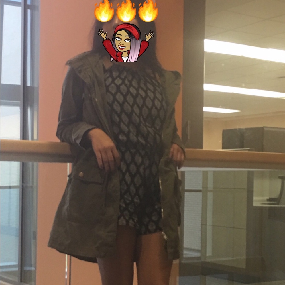 Army green jacket :))